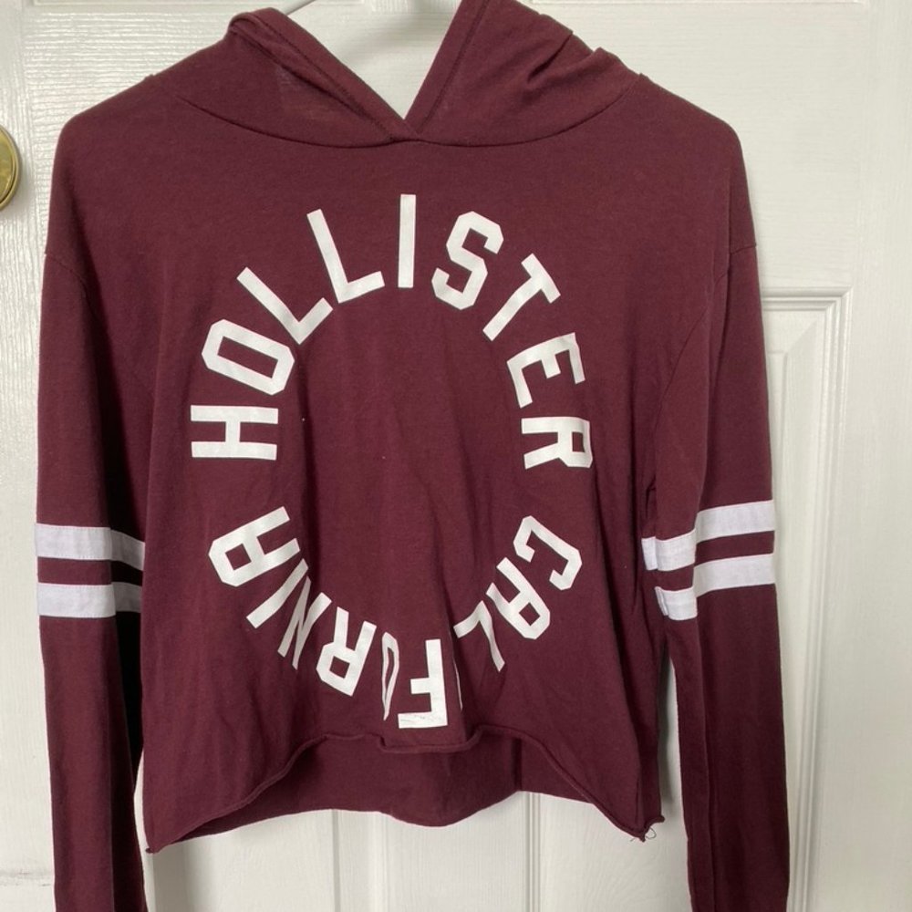 Cropped Hollister Hoodie Size S